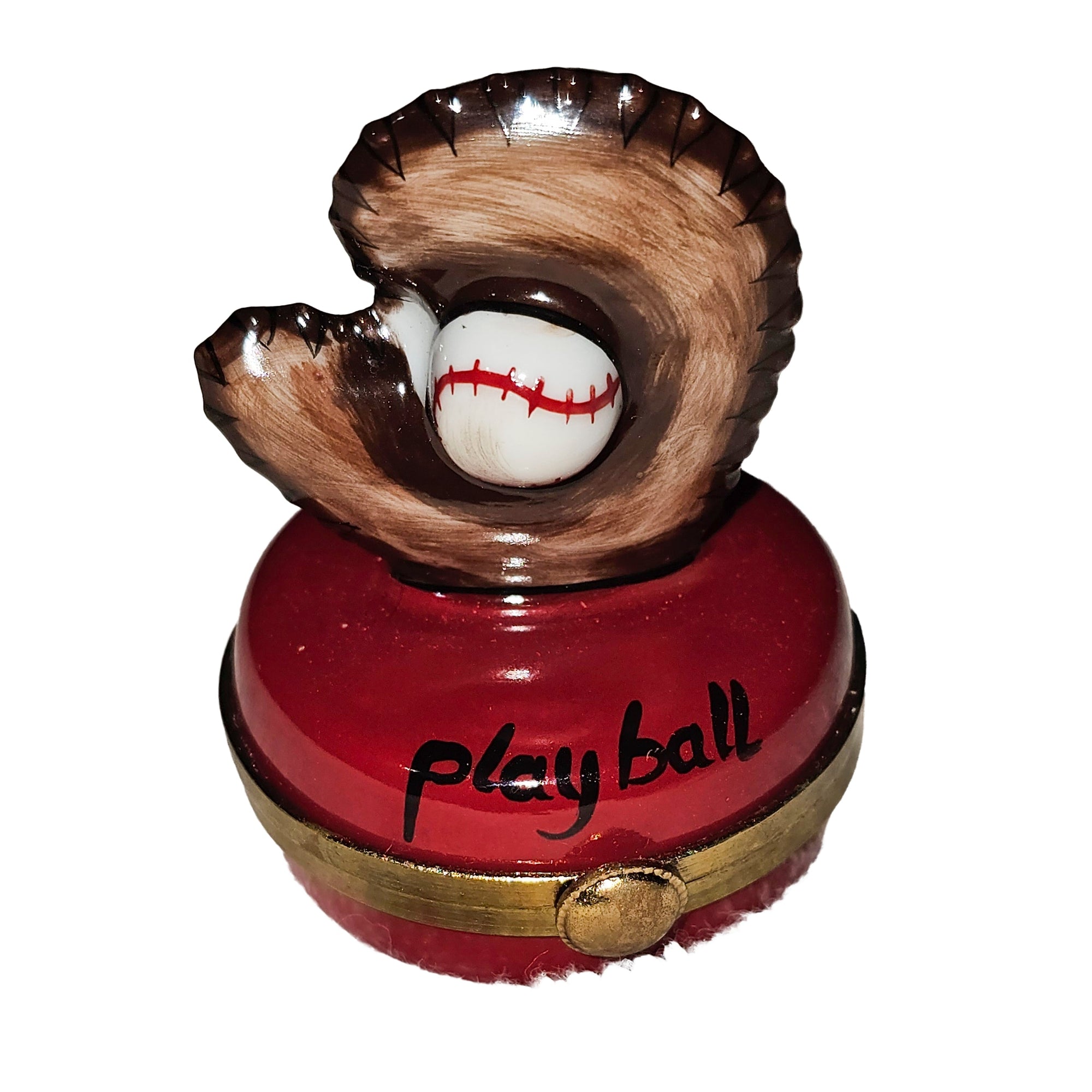 Baseball Glove Limoges Box Porcelain Limoges sports French Trinket Box