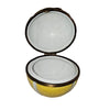 Charming Yellow Tennis Ball Box Porcelain Limoges sports French Trinket Box