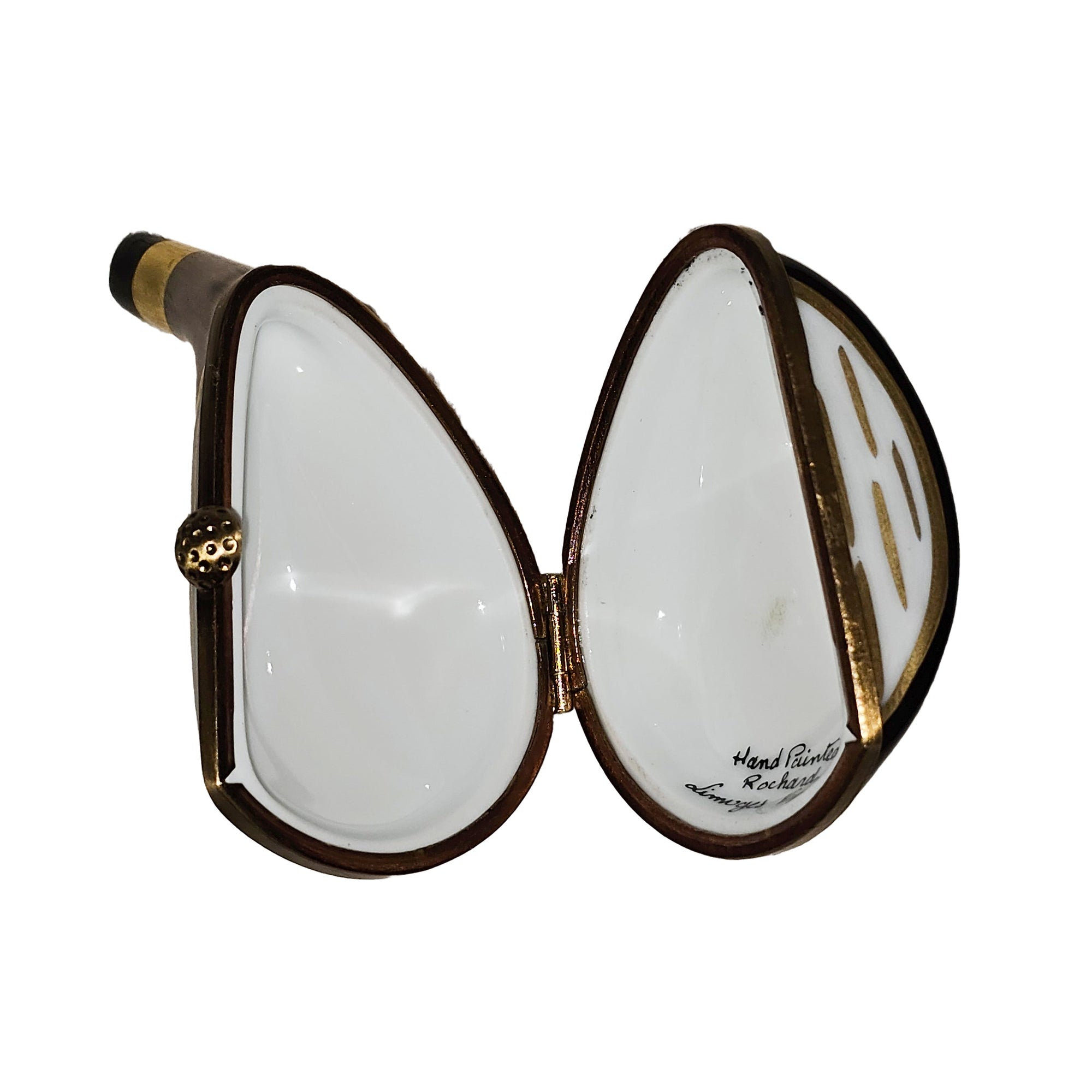 Golfing Glamour Limoges Box Porcelain Limoges Sports French Trinket Box