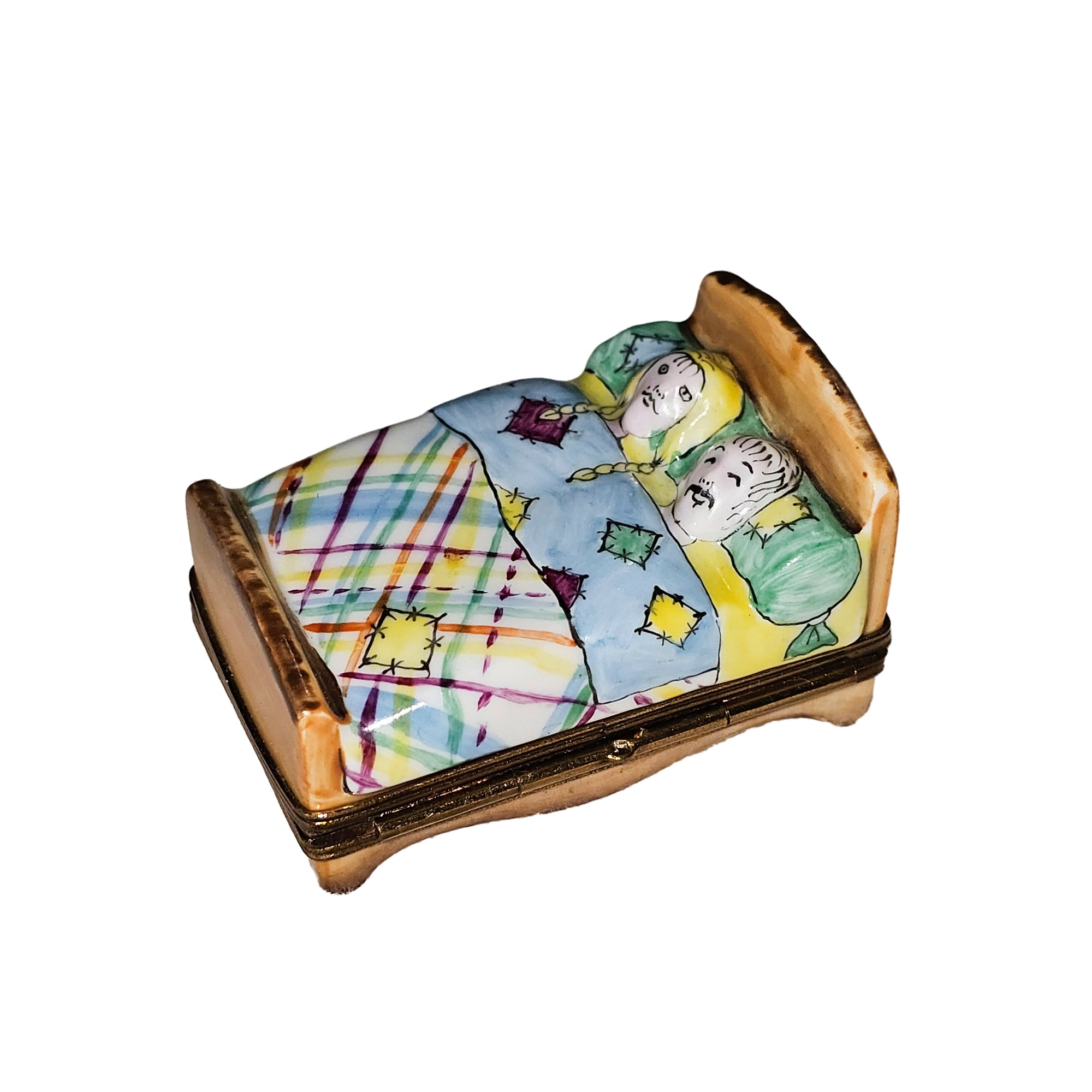 Dreamy Couple's Embrace Box Porcelain Limoges furniture wedding French Trinket Box