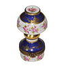 Blue Floral Limoges Lamp Box