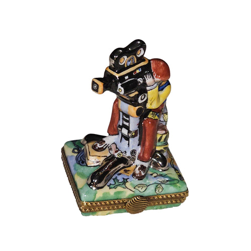 Cinematic Cameraman Limoges Box Porcelain Limoges art film French Trinket Box