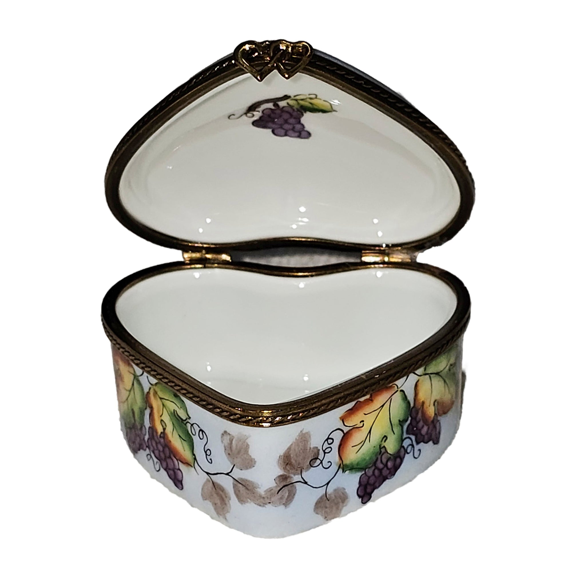 Cherub Heart Keepsake Box Porcelain Limoges Heart love special French Trinket Box