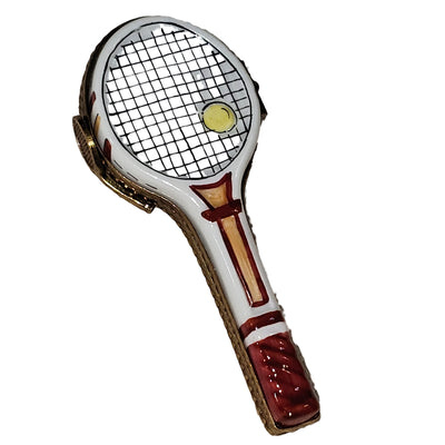 Tennis Racquet Limoges Box Delight Porcelain Limoges sports French Trinket Box