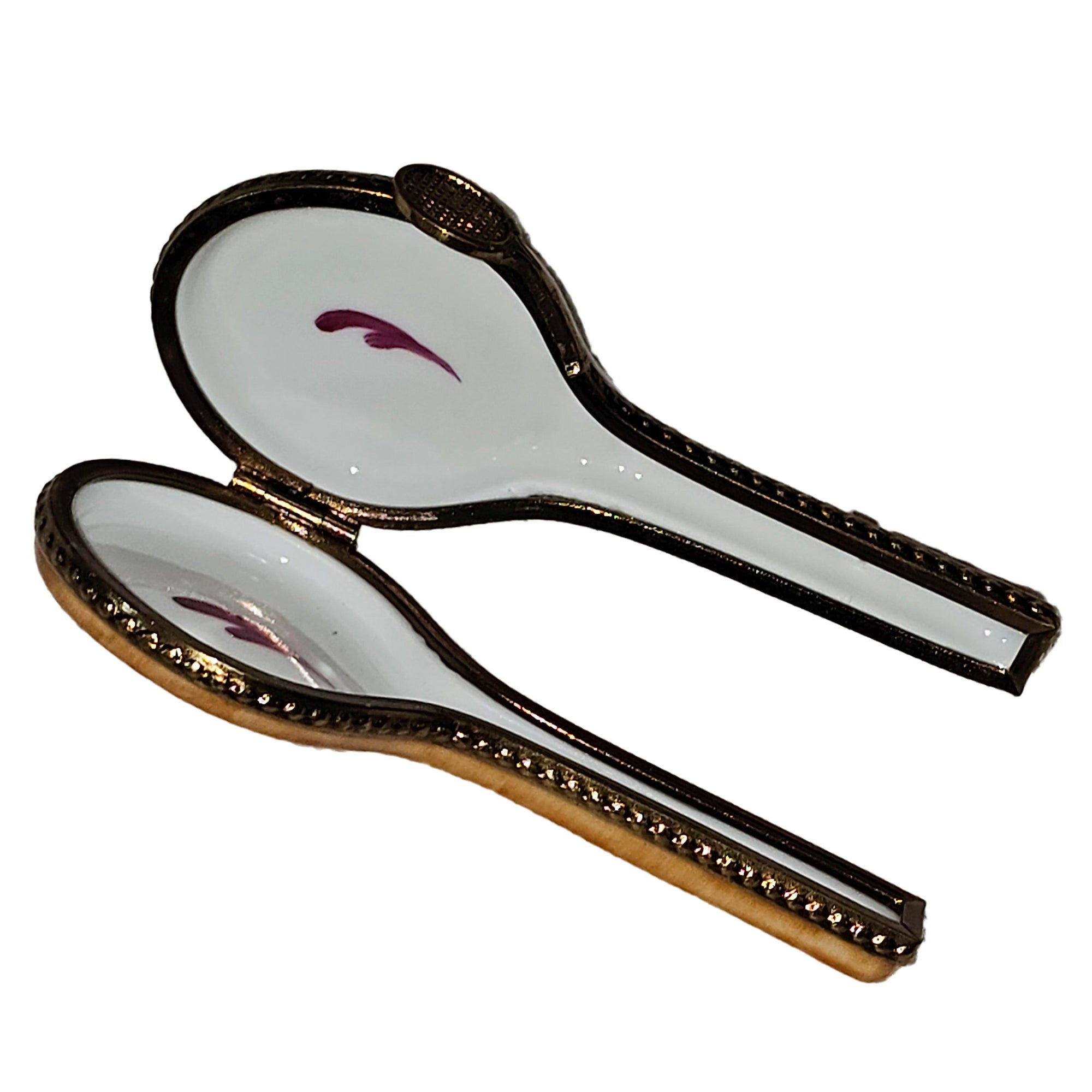 Tennis Racquet Limoges Box Delight Porcelain Limoges sports French Trinket Box