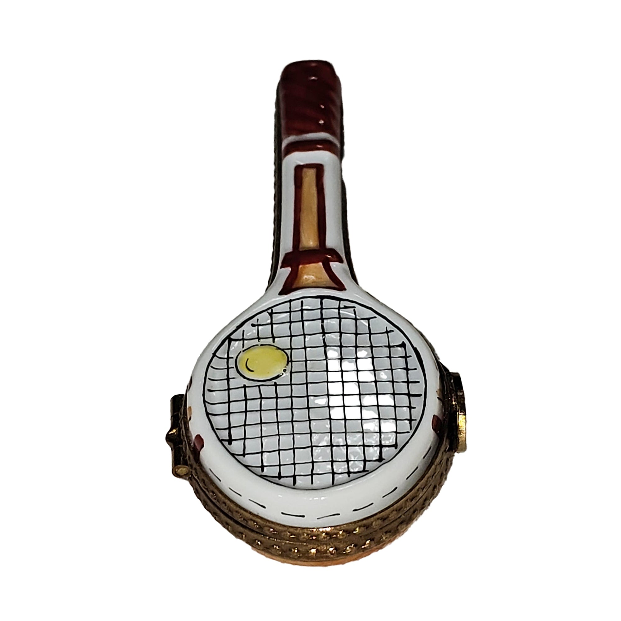 Tennis Racquet Limoges Box Delight Porcelain Limoges sports French Trinket Box