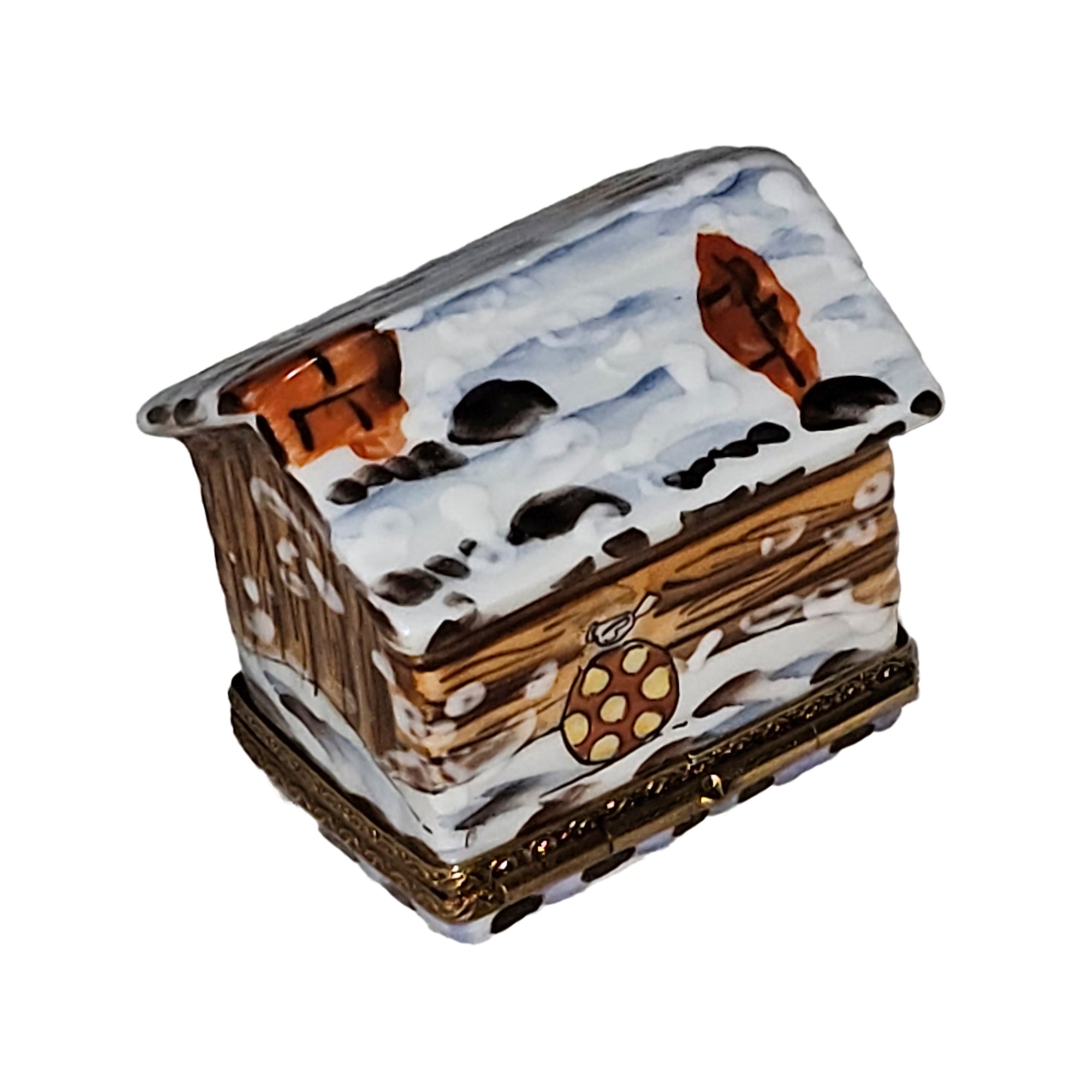 Dalmation Dog House Delight Porcelain Limoges dog French Trinket Box