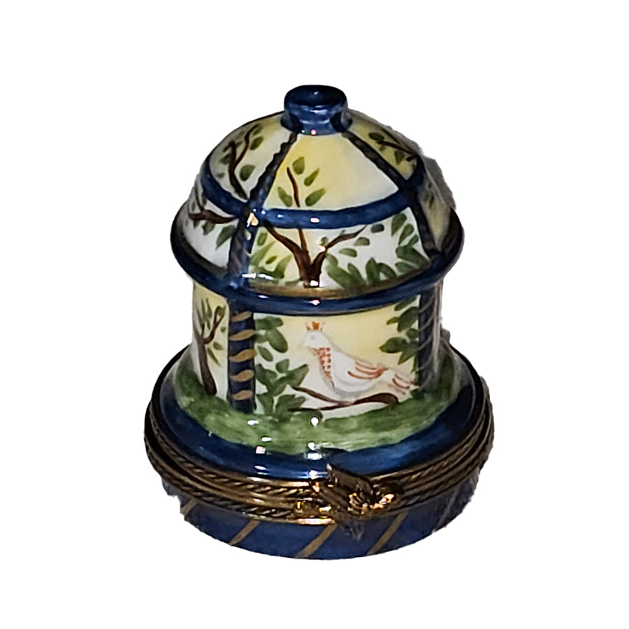 Charming Garden Gazebo Box Porcelain Limoges garden French Trinket Box