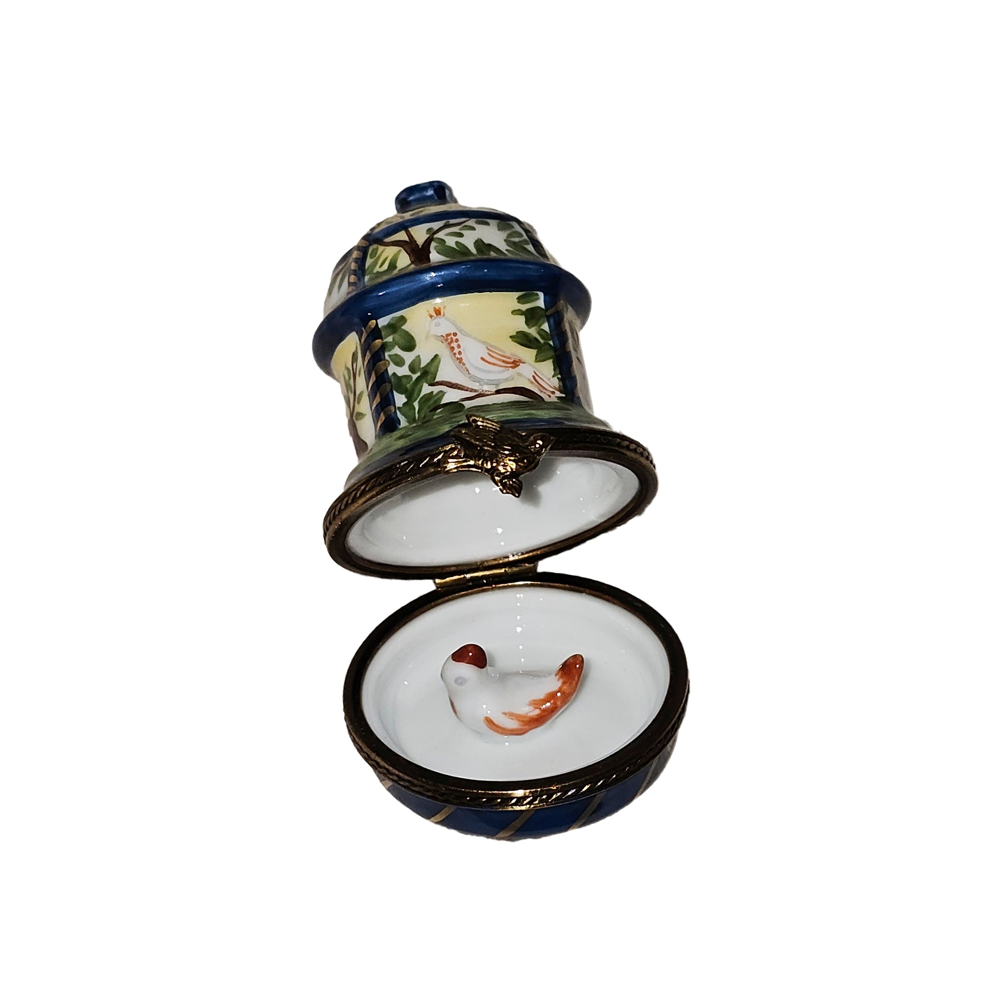 Charming Garden Gazebo Box Porcelain Limoges garden French Trinket Box