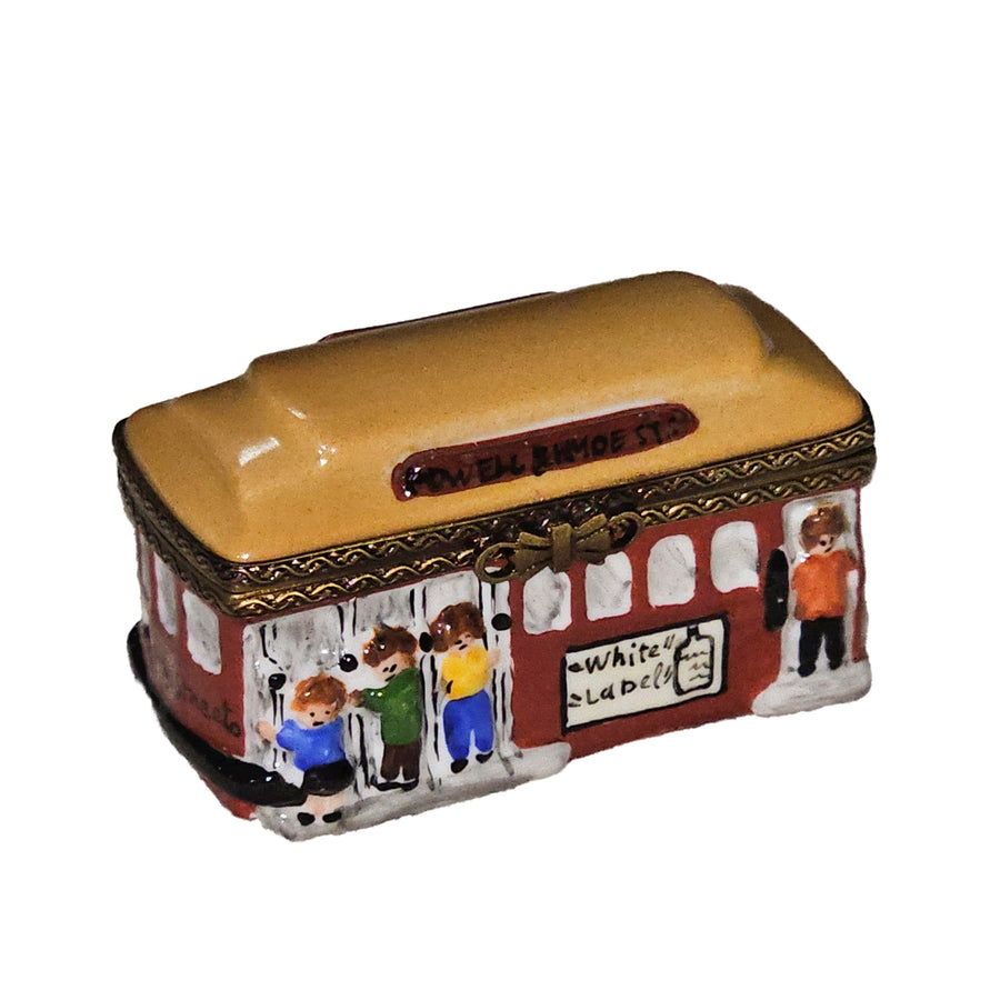 San Francisco Cable Car Delight Porcelain Limoges travel united French Trinket Box