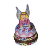 Pink Blue Fairy Limoges Box Porcelain Limoges angel myth kids French Trinket Box
