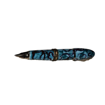 Green Swirl Fountain Pen Elegance Porcelain Limoges Professional French Trinket Box