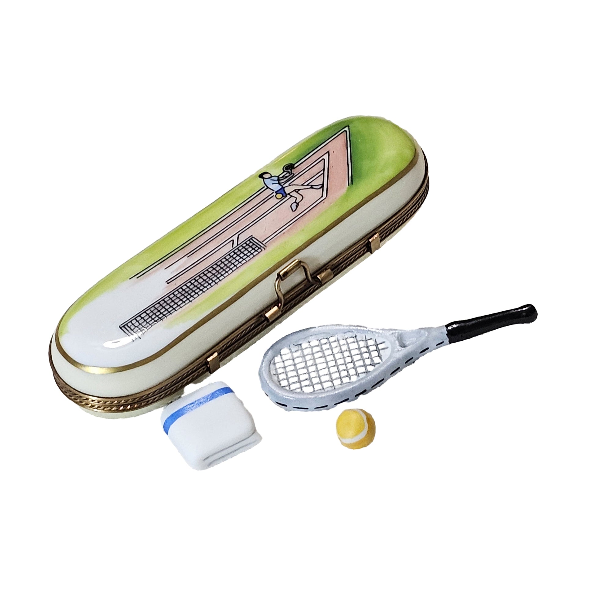 Tennis Dreams Limoges Box Porcelain Limoges sport sports French Trinket Box