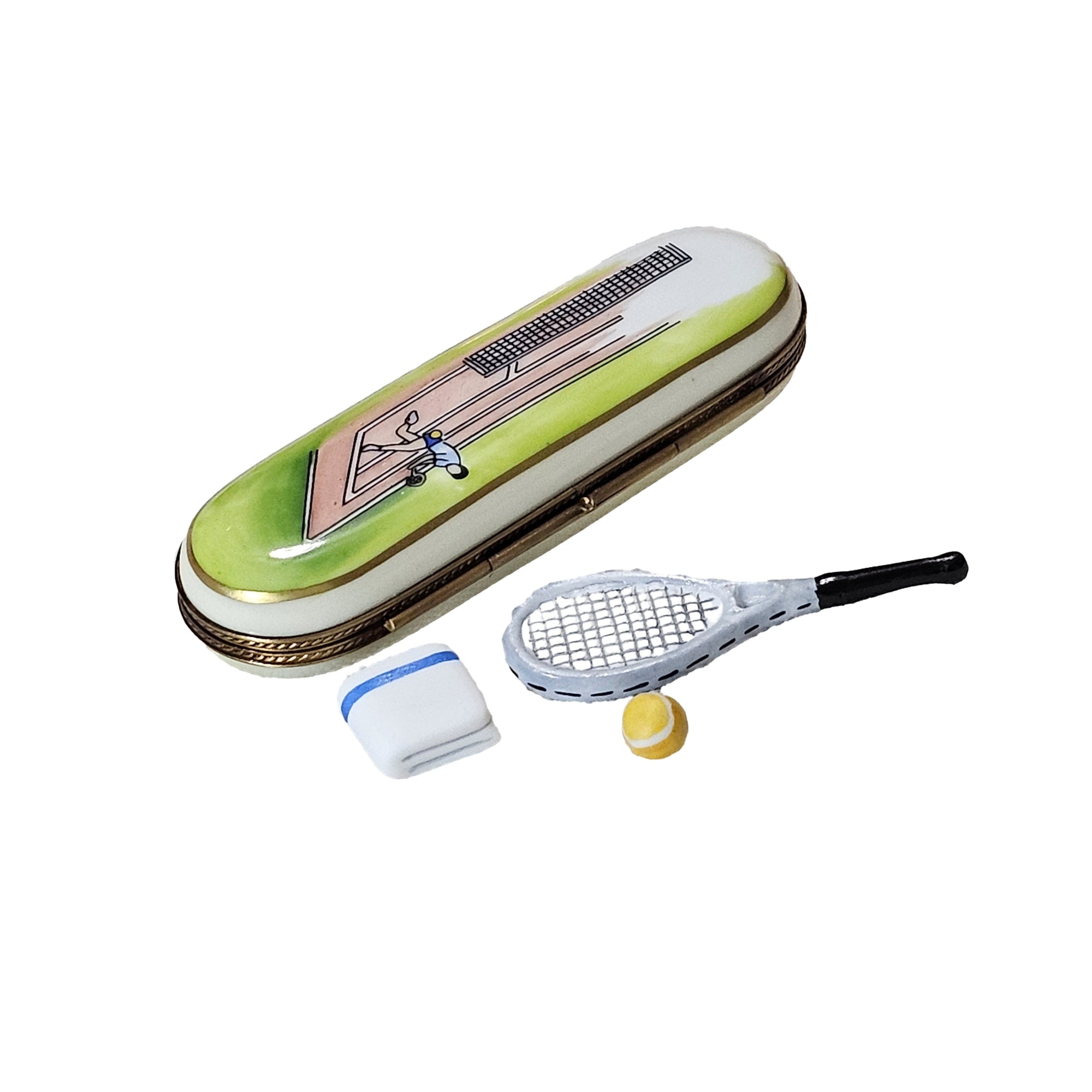 Tennis Dreams Limoges Box Porcelain Limoges sport sports French Trinket Box