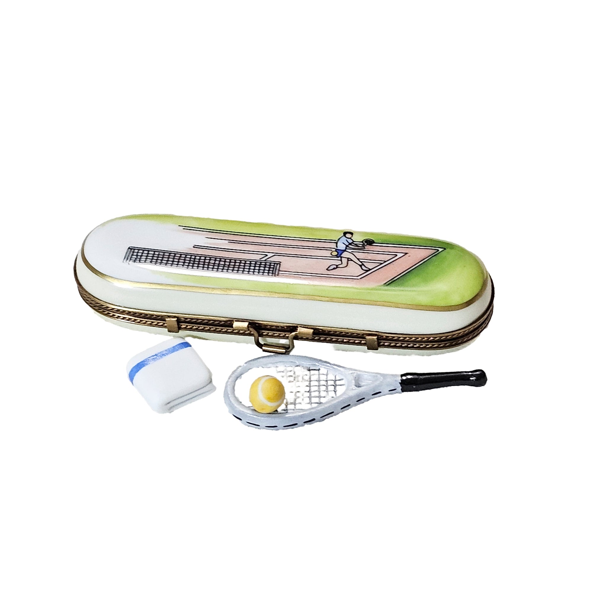 Tennis Dreams Limoges Box Porcelain Limoges sport sports French Trinket Box