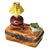 Charming Yellow Lamp Treasure Porcelain Limoges furniture French Trinket Box
