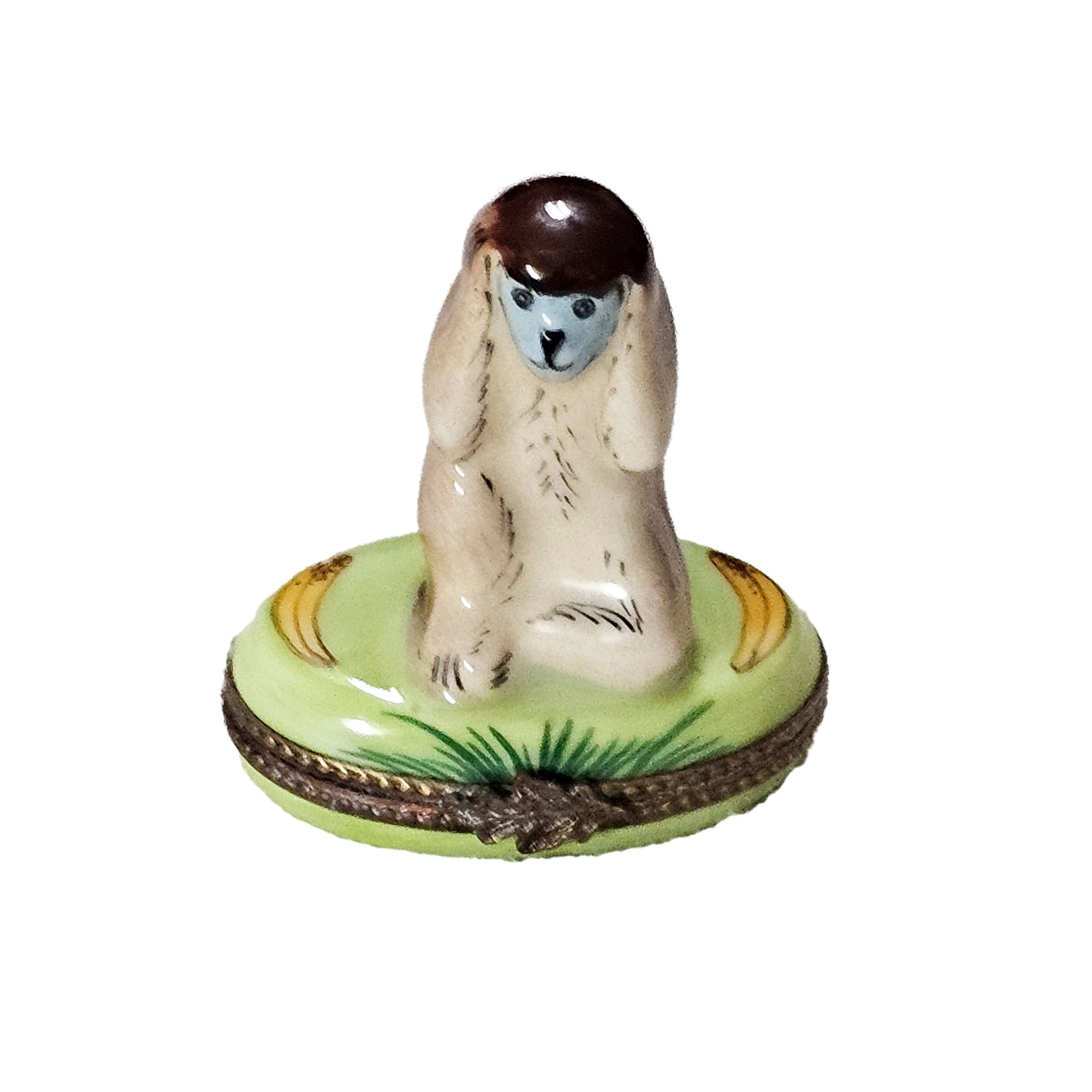 Charming Monkey Limoges Box Porcelain Limoges wild animal French Trinket Box
