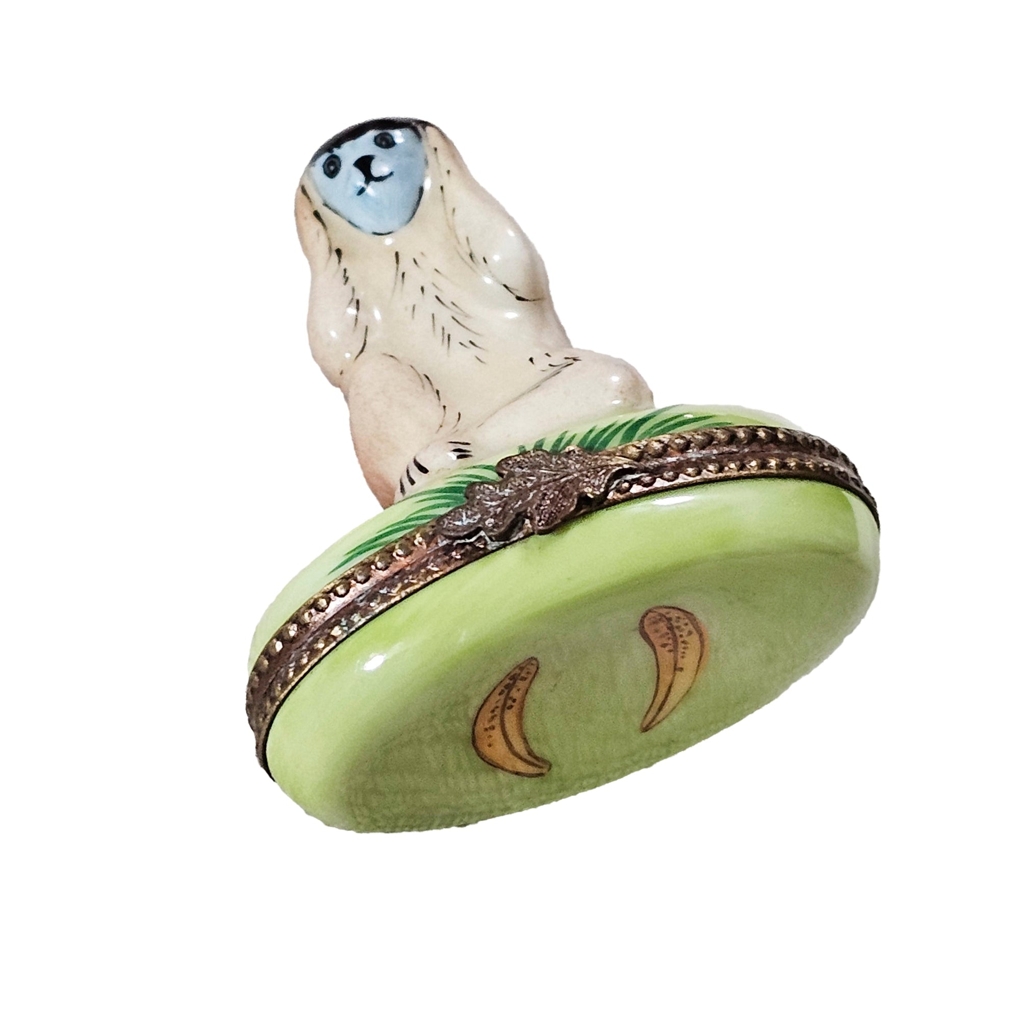 Charming Monkey Limoges Box Porcelain Limoges wild animal French Trinket Box