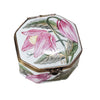 Pink Floral Limoges Box Porcelain Limoges traditional French Trinket Box
