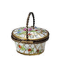 Charming Floral Limoges Basket Porcelain Limoges garden French Trinket Box