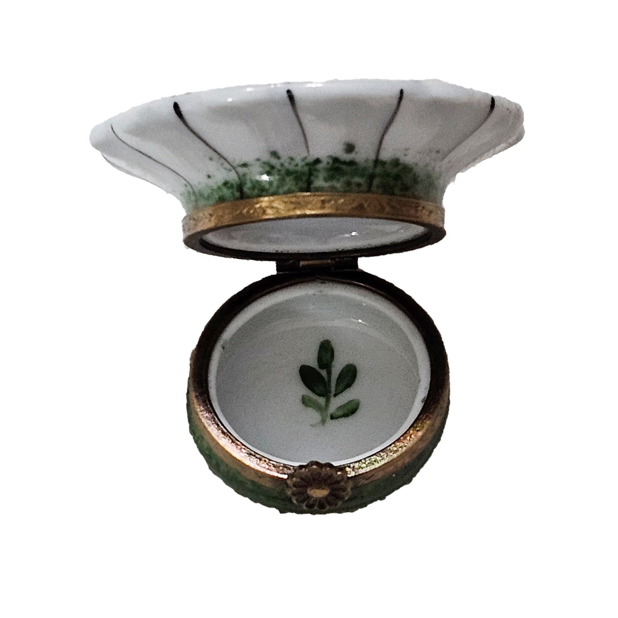 Charming Sunflower With Ladybug Porcelain Limoges flower garden French Trinket Box