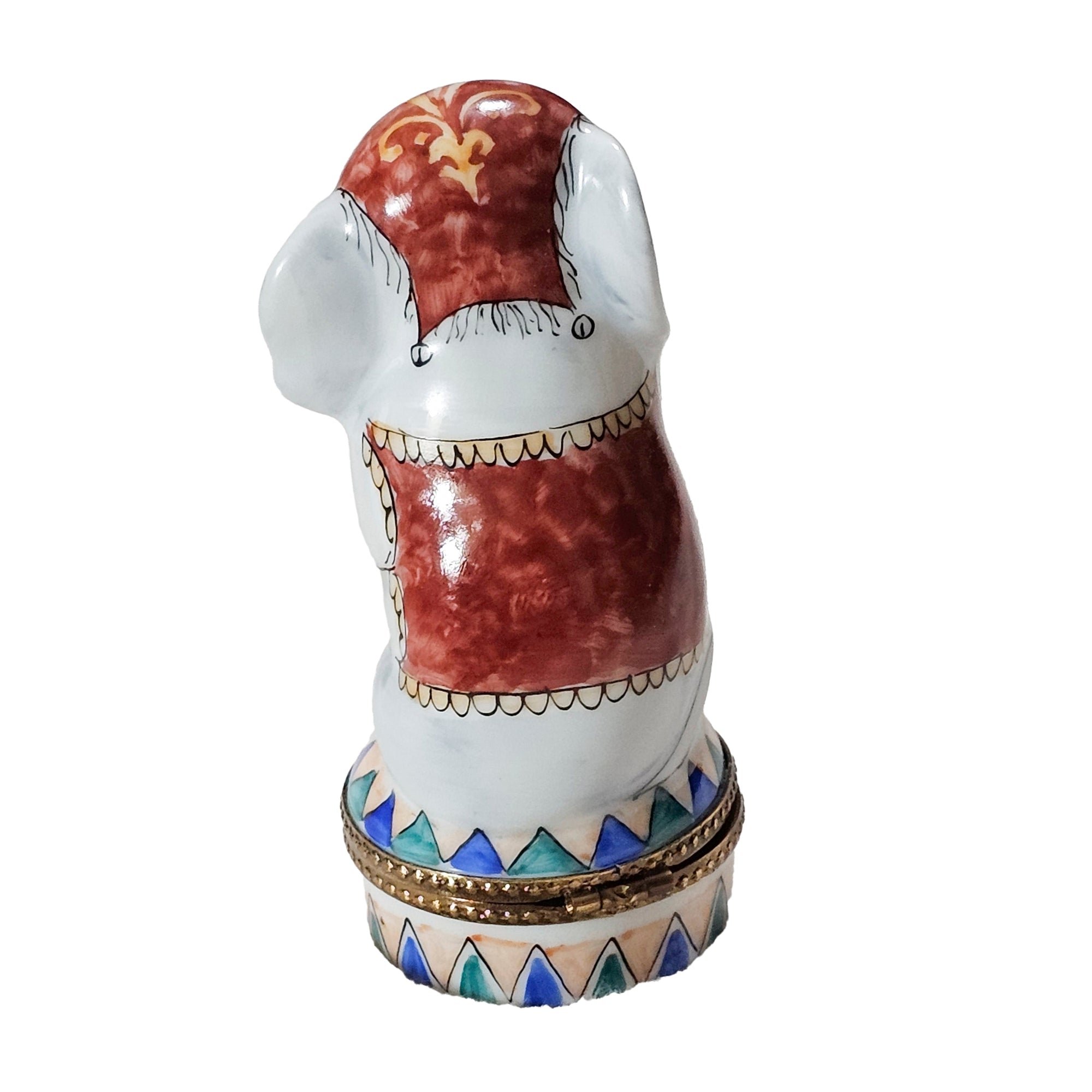 Circus Elephant Limoges Box Porcelain Limoges wild animals carnival French Trinket Box