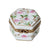 Mini Hexagonal Floral Treasure Porcelain Limoges traditional French Trinket Box