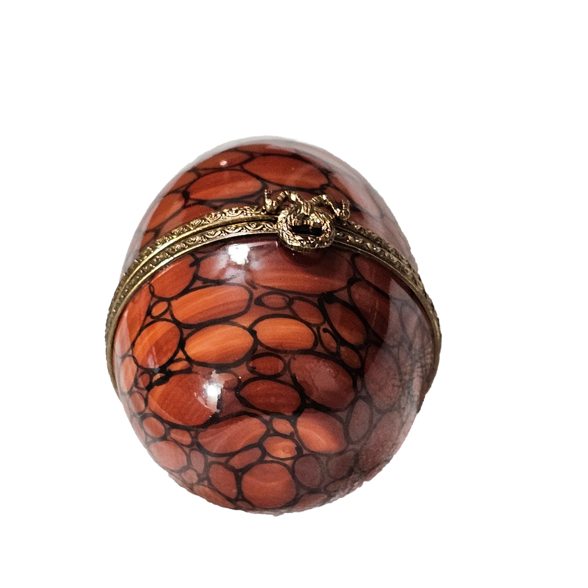 Vibrant Floral Limoges Egg Box Porcelain Limoges egg French Trinket Box