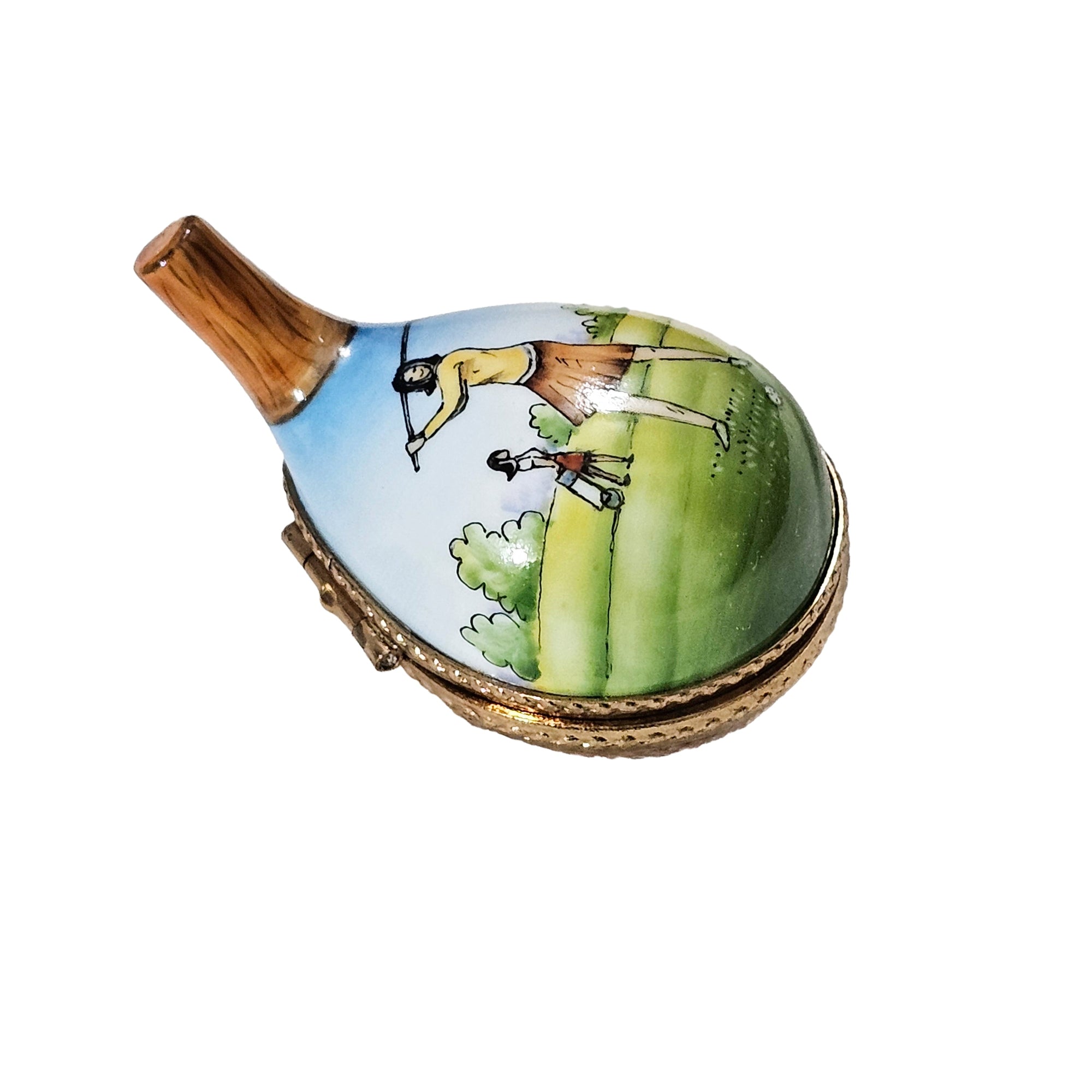 Female Golfer Limoges Box Porcelain Limoges sports French Trinket Box