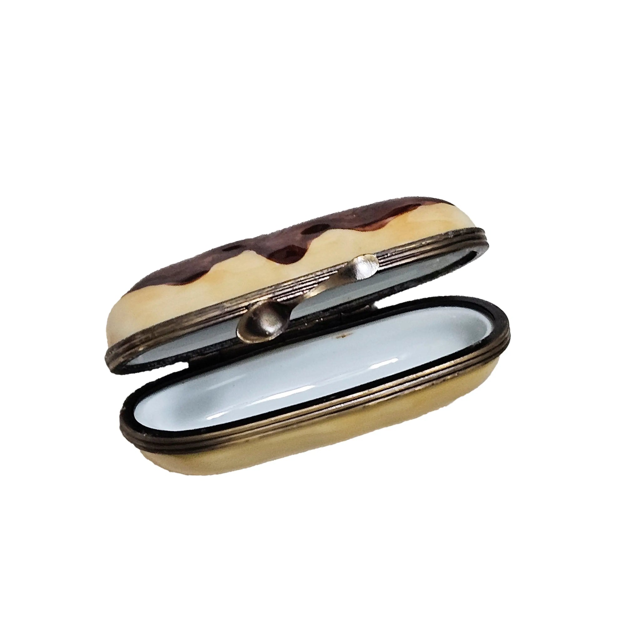 Delightful Eclair Limoges Box Porcelain Limoges Dessert French Trinket Box