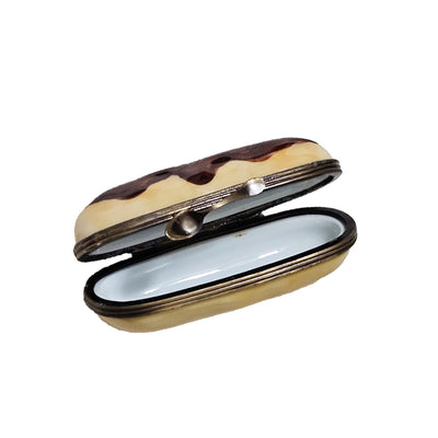 Delightful Eclair Limoges Box Porcelain Limoges Dessert French Trinket Box