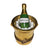 Gold Champagne Bucket Delight Porcelain Limoges wine spirits French Trinket Box