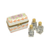 Elegant Orange Perfume Box Porcelain Limoges Perfume French Trinket Box