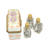 Elegant Orange Perfume Box Porcelain Limoges Perfume French Trinket Box