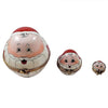 3 Old World Nesting Santas Porcelain Limoges Santa Claus Limoges Boxes French Trinket Box