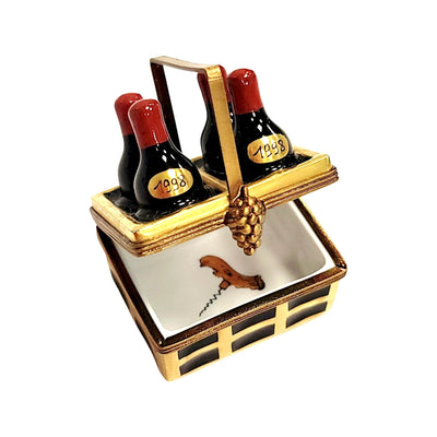 4 Bottles Wine 1998 in Basket-wine-CH2P293