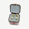 Pink Floral Perfume Limoges Box Porcelain Limoges Perfume French Trinket Box