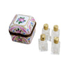 Pink Floral Perfume Limoges Box Porcelain Limoges Perfume French Trinket Box