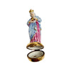 6 Piece Gold Bottom Nativity Set Porcelain Limoges nativity French Trinket Box