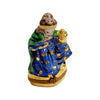 6 Piece Gold Bottom Nativity Set Porcelain Limoges nativity French Trinket Box