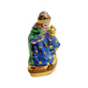 6 Piece Gold Bottom Nativity Set Porcelain Limoges nativity French Trinket Box