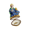 6 Piece Gold Bottom Nativity Set Porcelain Limoges nativity French Trinket Box