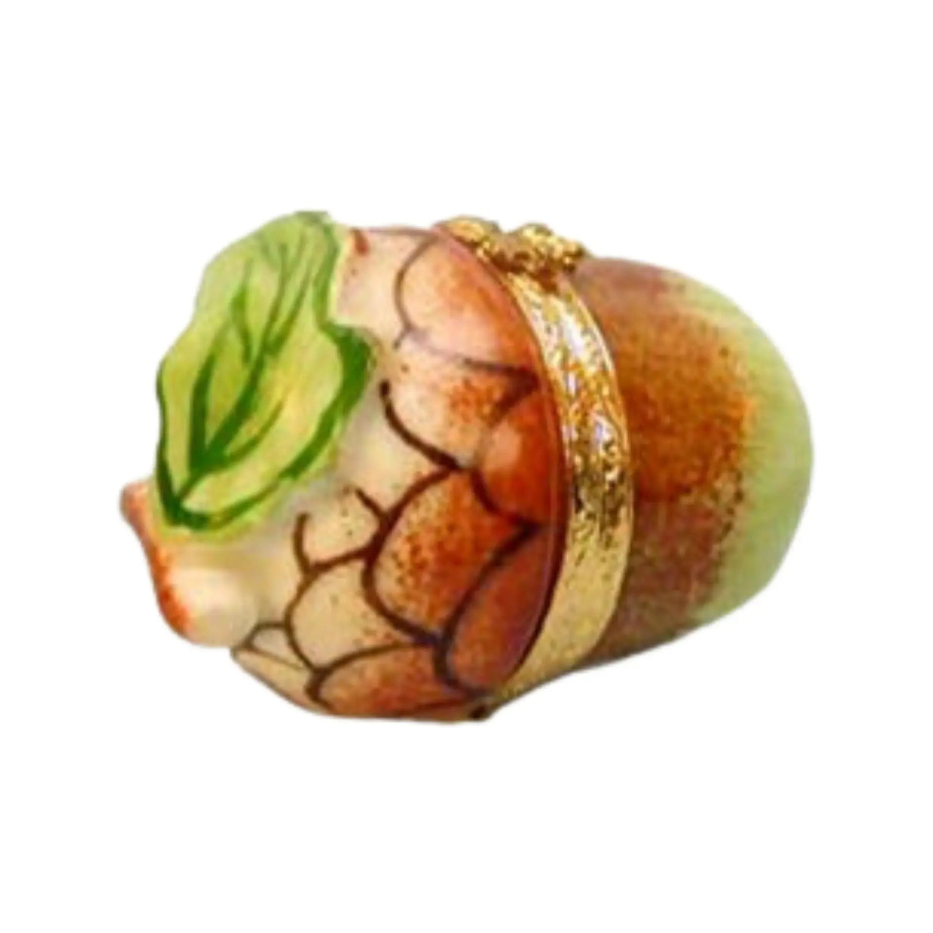 Acorn Porcelain Limoges Vegetables Fruit French Trinket Box