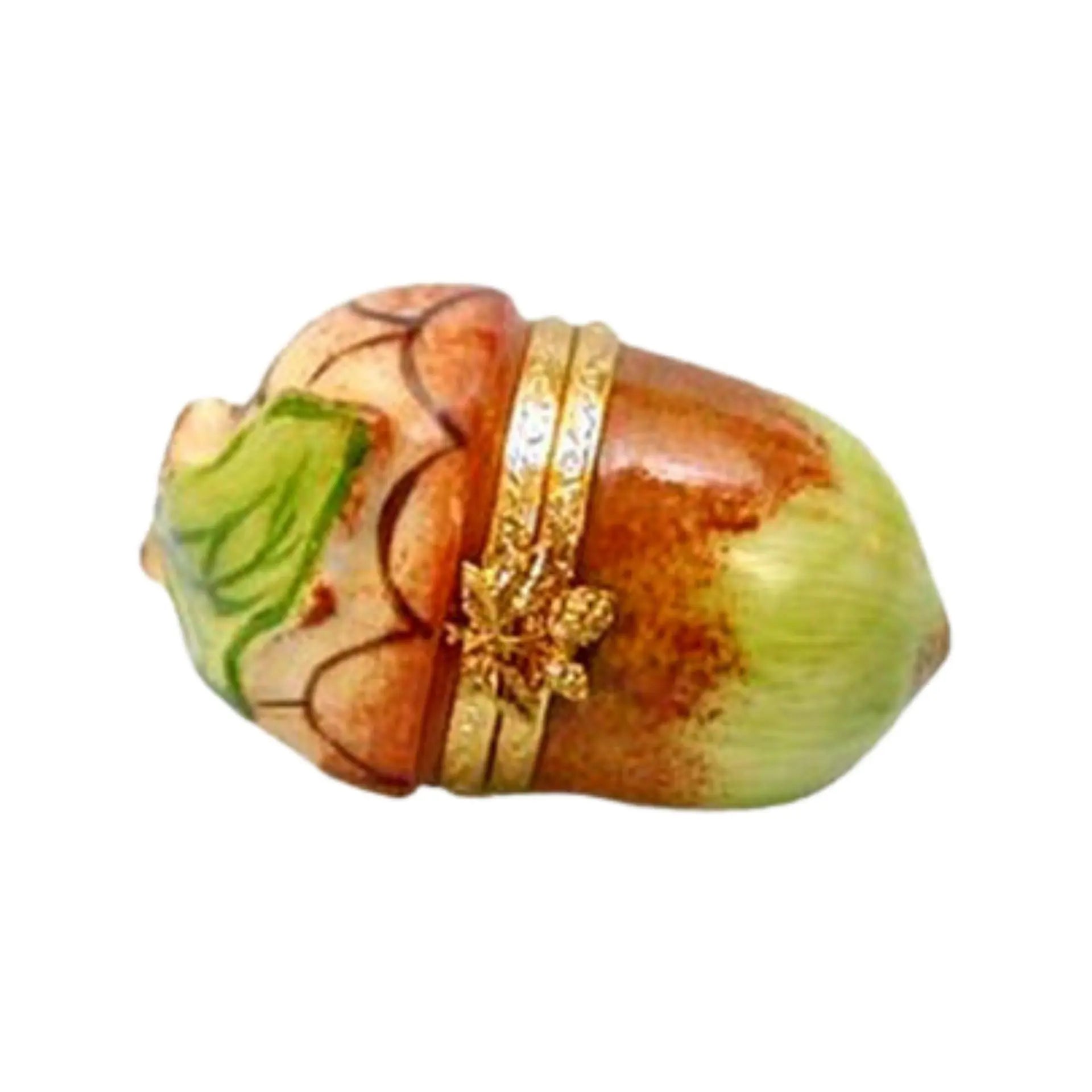 Acorn Porcelain Limoges Vegetables Fruit French Trinket Box