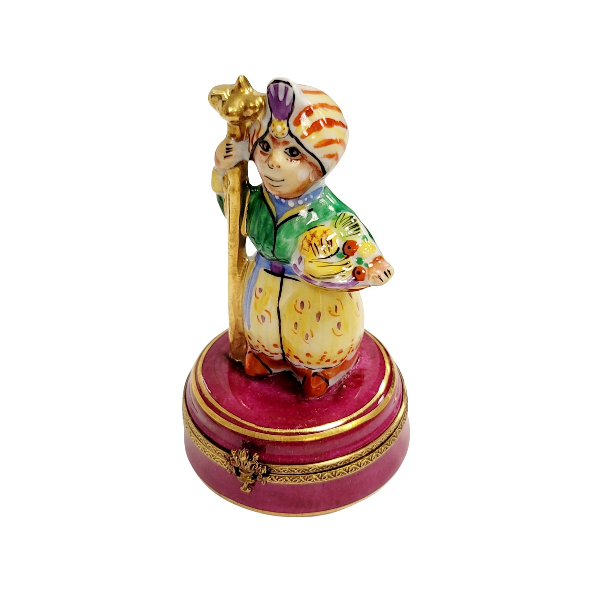 Aladdin Magic Carpet Limoges Porcelain Limoges travel spiritual religion French Trinket Box