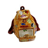 American Flag Backpack Figurine Porcelain Limoges United states purses patriotic French Trinket Box