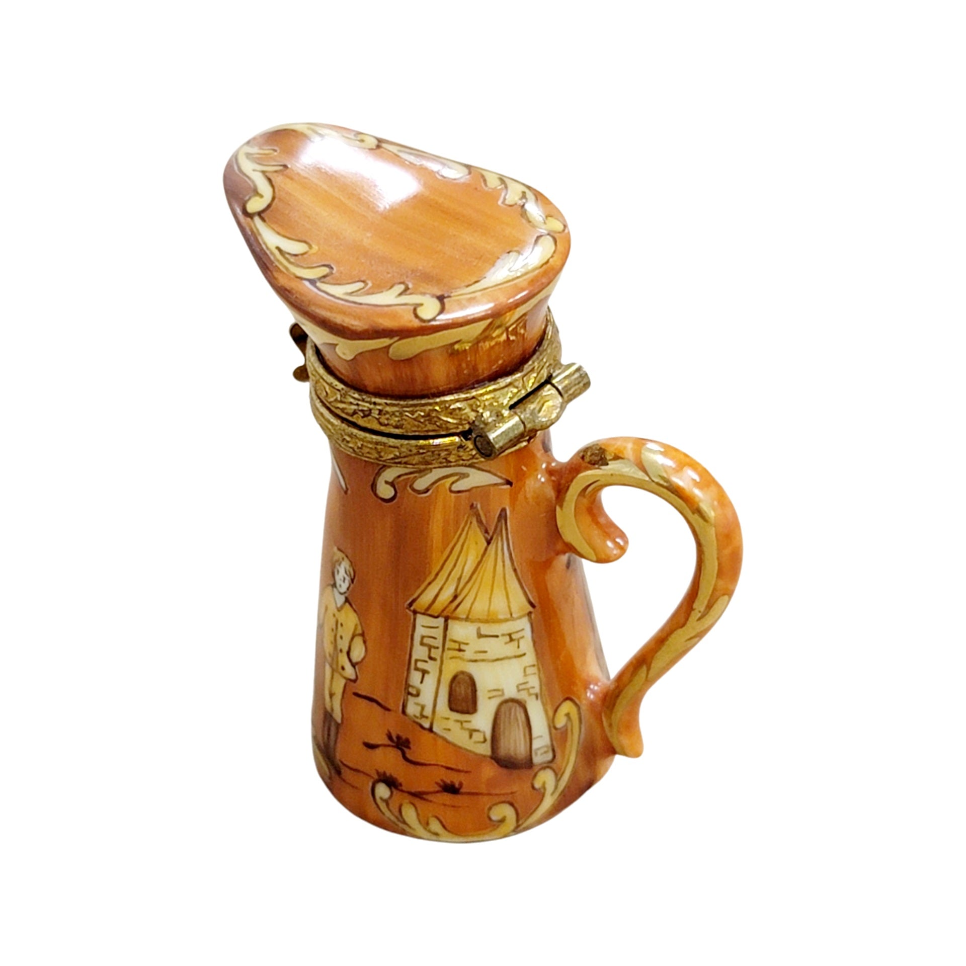 Antique Limoges Pitcher Figurine Porcelain Limoges teapot French Trinket Box