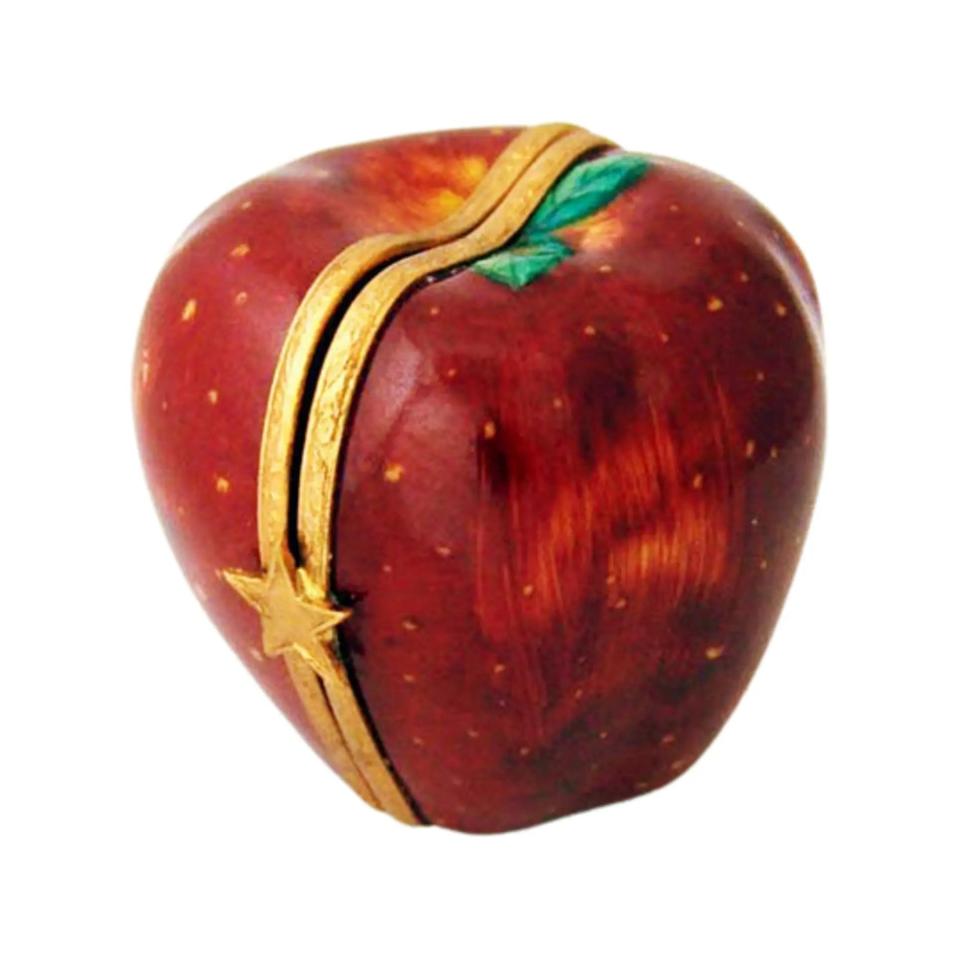 Apple Porcelain Limoges Vegetables Fruit French Trinket Box