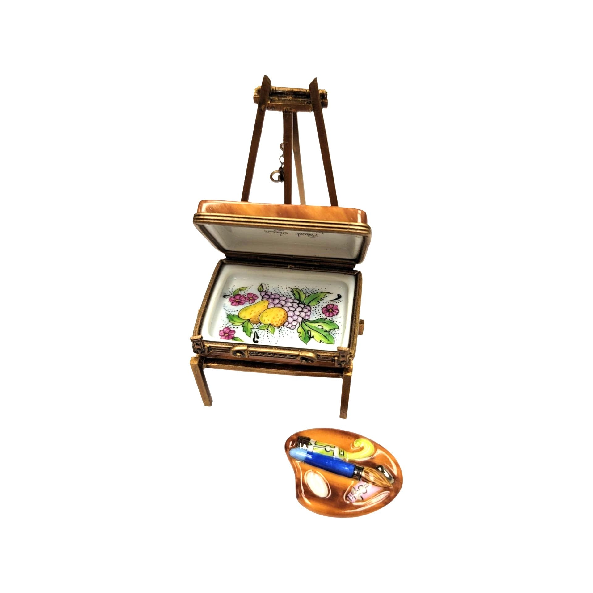 Art Case Limoges Box Delight Porcelain Limoges Fine Art French Trinket Box