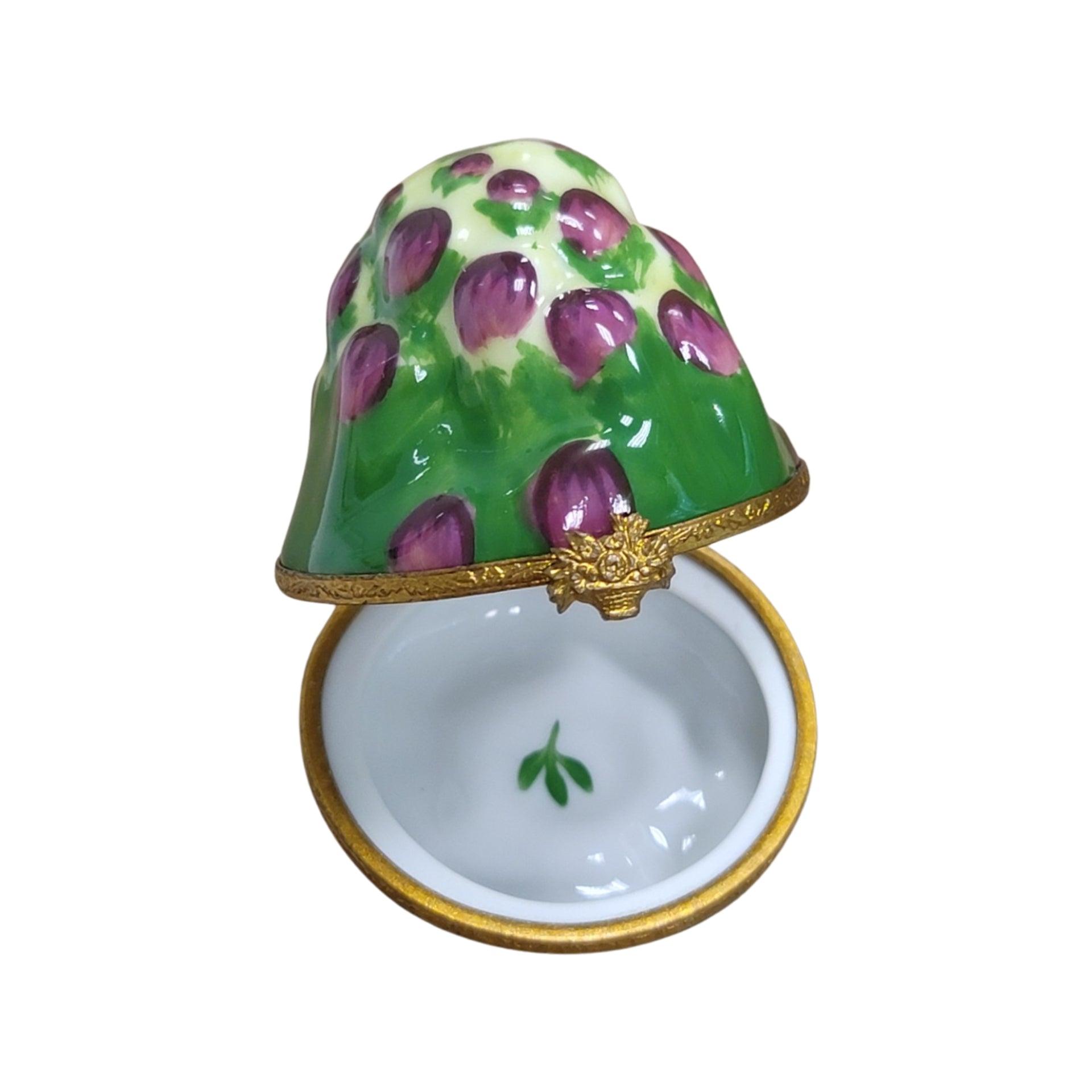 Artichoke Porcelain Trinket Box Porcelain Limoges fruit Vegetables French Trinket Box